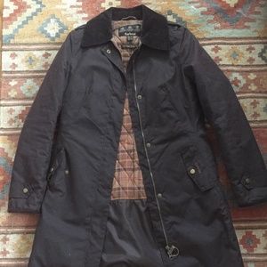 Women's Barbour Trench Coat with Collar
